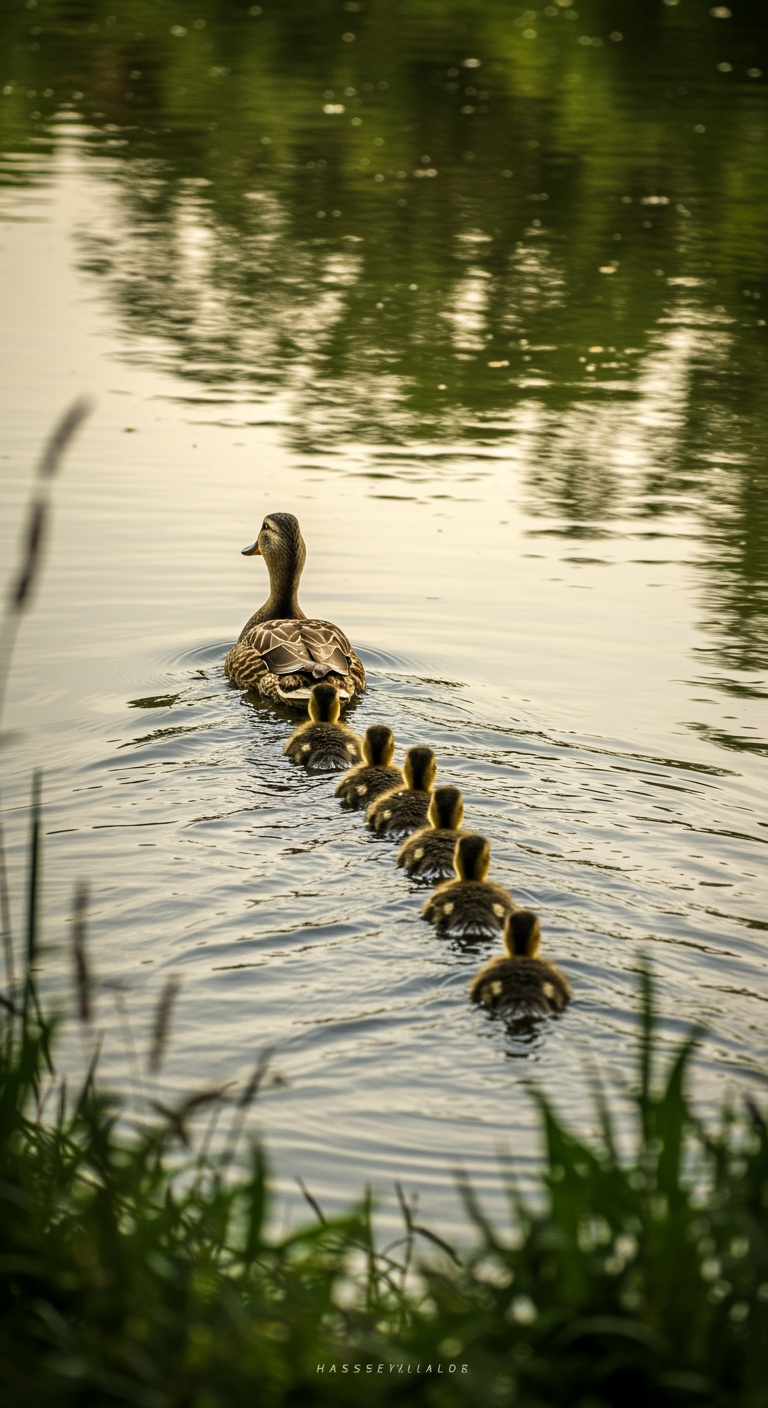 In the section "Creating a Clear Structure", we have a picture of ducks in a row.